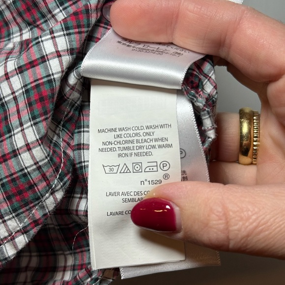 Polo Ralph Lauren Boys Size 7 Holiday Plaid Button Down Shirt - Picture 6 of 7